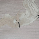 白鷺の刺繍名古屋帯　質感・風合