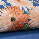 青地菊の名古屋帯 質感・風合