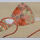 うずくまる兎の名古屋帯　前柄