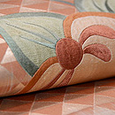 鱗紋に橘の刺繍名古屋帯 質感・風合