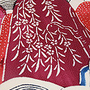 浦野理一作 紅型遠山名古屋帯　質感・風合