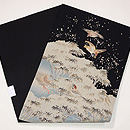 雪景色に雀と隠れ蓑の図小袖崩し名古屋帯 帯裏