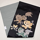 唐獅子と牡丹の刺繍名古屋帯 帯裏