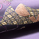 勾玉、太刀、古鏡の刺繍帯 質感・風合