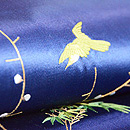 梅に鶯と蔦唐草の小袖くずし名古屋帯 質感・風合