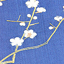 梅に鶯と蔦唐草の小袖くずし名古屋帯 織り出し