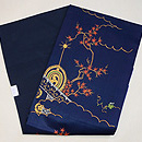 紅葉と火焔太鼓の小袖くずし名古屋帯 帯裏