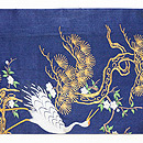 紅葉と火焔太鼓の小袖くずし名古屋帯 前柄