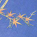 紅葉と火焔太鼓の小袖くずし名古屋帯 織り出し