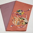 貝合わせの絽刺し開き名古屋帯 帯裏