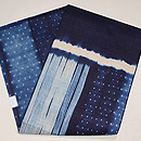 インド藍染め絞り名古屋帯　帯裏