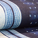 インド藍染め絞り名古屋帯　質感・風合