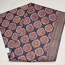 ブロックプリント名古屋帯　帯裏