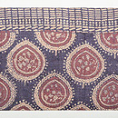 ブロックプリント名古屋帯　前柄