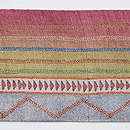 縞のカンタワーク名古屋帯　前柄