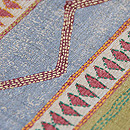 縞のカンタワーク名古屋帯　質感・風合