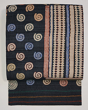 渦巻きのカンタワーク名古屋帯