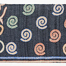 渦巻きのカンタワーク名古屋帯　前柄