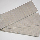 グレー紋織り半幅帯　帯裏