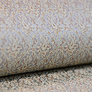 グレー紋織り半幅帯　質感・風合