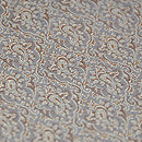 グレー紋織り半幅帯　質感・風合