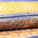 横縞のカンタワーク名古屋帯　質感・風合