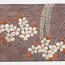 柳に桜刺繍名古屋帯　前柄