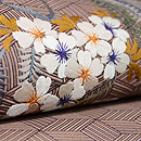 柳に桜刺繍名古屋帯　質感・風合