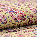 ワサビ色カシミールの名古屋付帯　質感・風合