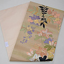 端午の花尽くし刺繍名古屋帯　帯裏