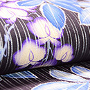 藤の花染め名古屋帯　質感・風合