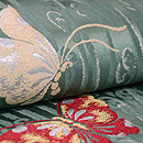 蝶々の織名古屋帯　質感・風合