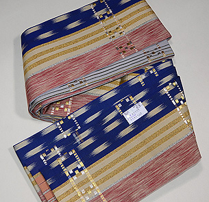 龍村製　加比丹間道半幅帯