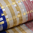 龍村製　加比丹間道半幅帯　質感・風合