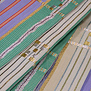 龍村製　加比丹間道半幅帯　質感・風合