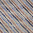 四色縦縞の越後上布名古屋帯　質感・風合