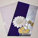 ひまわりの織り絽の名古屋帯　帯裏