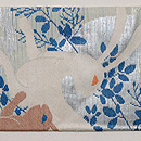 跳ねうさぎの夏名古屋帯　前柄