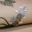 葛の刺繍夏名古屋帯　質感・風合
