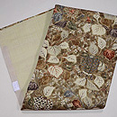 麻地秋野に虫かごの夏帯　帯裏