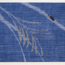 すすきと蛍火の名古屋帯　前柄