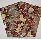 白菊の錦紗地名古屋帯　帯裏