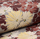 白菊の錦紗地名古屋帯　質感・風合