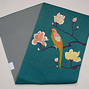 木蓮にオウムの名古屋帯　帯裏