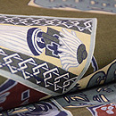 短冊文様名古屋帯 質感・風合