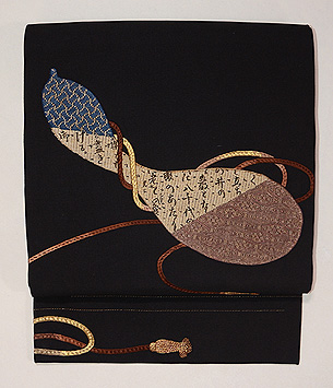 ひょうたん絽ざしの名古屋帯