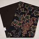 葡萄にリスの名古屋帯　帯裏