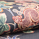 葡萄にリスの名古屋帯　質感・風合