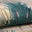 川辺に若松の袋帯 質感・風合