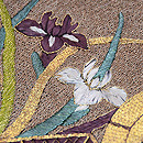 絽刺しの名古屋帯　質感・風合